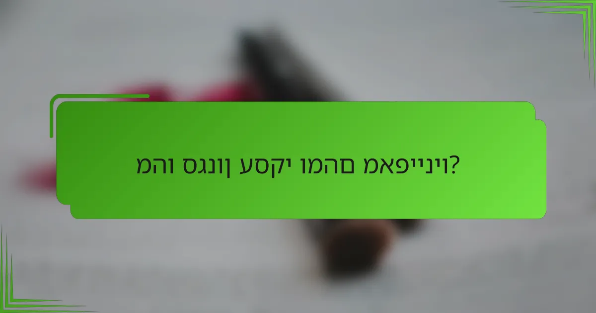 מהו סגנון עסקי ומהם מאפייניו?